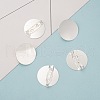 Flat Round Tray Brass Brooch Findings for DIY Brooch Making MAK-Q001-026S-3