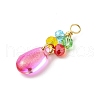 Gradient Color Glass Pendants PALLOY-JF03229-4