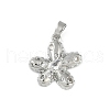 Brass Micro Pave Cubic Zirconia Pendants KK-Z078-13G-1