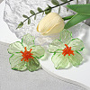 Flower Transparent Acrylic Stud Earrings FS-WGF3DA5-03-1