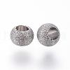 Tarnish Resistant 304 Stainless Steel Textured Spacer Beads STAS-P108-04P-2