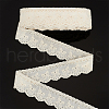 15 Yards Cotton Embroidery Bowknot Lace Ribbons OCOR-WH0045-35C-1