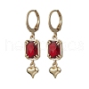 Glass Leverback Earrings EJEW-JE06397-04-2