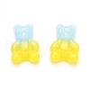 Gradient Color Opaque Resin Cabochons CRES-R196-01F-2