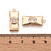 Brass Micro Pave Cubic Zirconia Pendants ZIRC-T016-16-3
