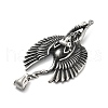 304 Stainless Steel Big Pendants STAS-V008-05AS-2