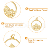 HOBBIESAY 10Pcs Brass Pendants KK-HY0002-96-4
