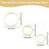   480Pcs 12 Styles Brass Linking Rings KK-WR0001-19-2