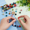   60Pcs 15 Colors Polymer Clay Rhinestone Beads RB-PH0001-30-3