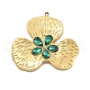 304 Stainless Steel Rhinestone Pendants STAS-R155-069G-1