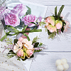 CRASPIRE 2Pcs 2 Style Silk Imitation Rose Corsage Boutonniere AJEW-CP0001-60-6