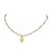 Mother's Day Jewellery Natural Cultured Freshwater Pearl & Glass Beaded Necklaces NJEW-JN04997-3