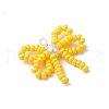 Handmade Glass Seed Beaded Pendants PALLOY-MZ00768-01-3