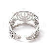 304 Stainless Steel Open Cuff Rings RJEW-Q808-05P-3