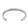 Ion Plating(IP) 304 Stainless Steel Cuff Bangles STAS-C023-03-3
