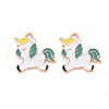 Alloy Enamel Pendants ENAM-N054-013D-1