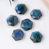Natural Labradorite Carved Healing Star of David Ornaments PW-WG41086-01-3