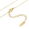 Ion Plating(IP) Golden Tone 304 Stainless Steel Enamel Bowknot Pendant Necklaces for Women NJEW-K276-07G-01-2