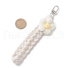 Cotton String Threads Flower Pendant Decorations HJEW-JM02845-4