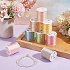 8 Rolls 8 Colors Polyester Sewing Thread OCOR-WH0087-02-5