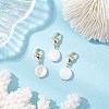 Natural Freshwater Shell Pendant Decoration HJEW-JM03450-1