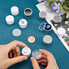 Gorgecraft 10Pcs 2 Colors Round Jewelry Clear Plastic Loose Diamond Storage Box CON-GF0001-15A-3