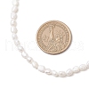 Natural Keshi Pearl Two Sides Polished Beaded Necklaces for Women NJEW-JN05336-02-4