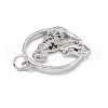 Brass Micro Pave Cubic Zirconia Pendants KK-P224-08P-3