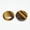 Natural Tiger Eye Cabochons G-Q957-03B-25mm-1