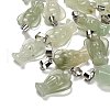 Natural Green Aventurine Pendants G-B127-10P-13-1
