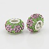 Resin Rhinestone European Beads GPDL-C004-02S-1