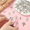 100Pcs 10 Styles Tibetan Style Alloy Pendants TIBEP-CJ0003-22-3