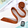 Tie a Knot Cloth Waist Belts with Buckle AJEW-WH20003-08A-3