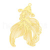 Brass Filigree Pendants KKC-T003-09G-1