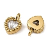 304 Stainless Steel Micro Pave Cubic Zirconia Charms STAS-K302-01F-G-2