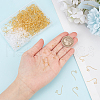SOFPLATE 300Pcs Brass Earring Hooks KK-SP0001-35G-3