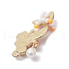 Alloy Enamel Mermaid Pendants PALLOY-MZ00730-04-4