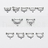 Stainless Steel Clear Cubic Zirconia Nipple Stirrups WG352FA-06-1