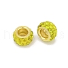 Alloy Rhinestone Clay Pave Beads ALRI-D300-04G-02-2