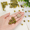 Olycraft 2 Strands Natural Peridot Beads Strands G-OC0002-75-3