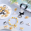 SUNNYCLUE 40Pcs 4 Styles Cartoon Opaque Resin Pendants RESI-SC0003-49-4