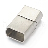 Tarnish Resistant 304 Stainless Steel Magnetic Clasps with Glue-in Ends STAS-B017-09P-2