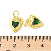 Brass Micro Pave Cubic Zirconia Pendants KK-U067-10G-07-3