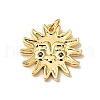 Rack Plating Brass Micro Pave Clear Cubic Zirconia Pendants X-KK-H431-23G-2
