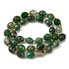 Natural Green Onyx Agate Beads Strands G-D305-B04-01-3