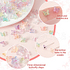 AHADERMAKER 10 Sets 5 Colors Glitter Glass Cabochons MRMJ-GA0001-22-4