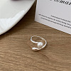 925 Sterling Silver Cuff Rings WG5B64D-01-1