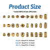 300Pcs 30 Style Tibetan Style Alloy Beads TIBEB-TA0001-26-14