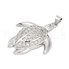 Brass Micro Pave Cubic Zirconia Pendants KK-A241-09P-2