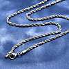 Tarnish Resistant 304 Stainless Steel Rope Chain Necklaces STAS-M174-014P-B-1